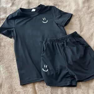 SHEIN Black Kids Matching Set